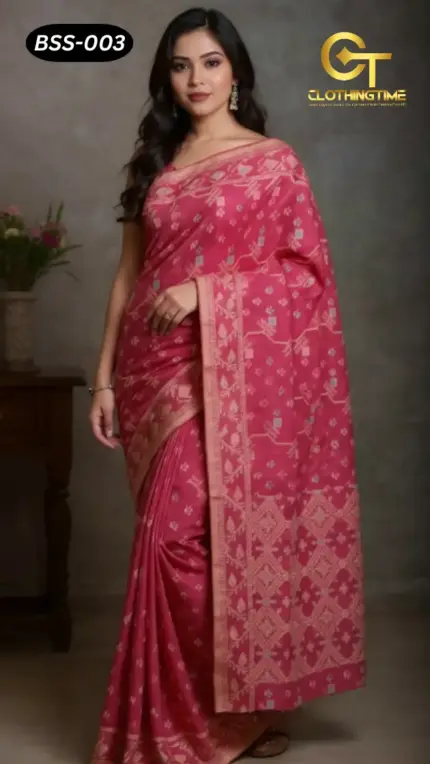 Blended Silk+Cotton Saree BSS-003