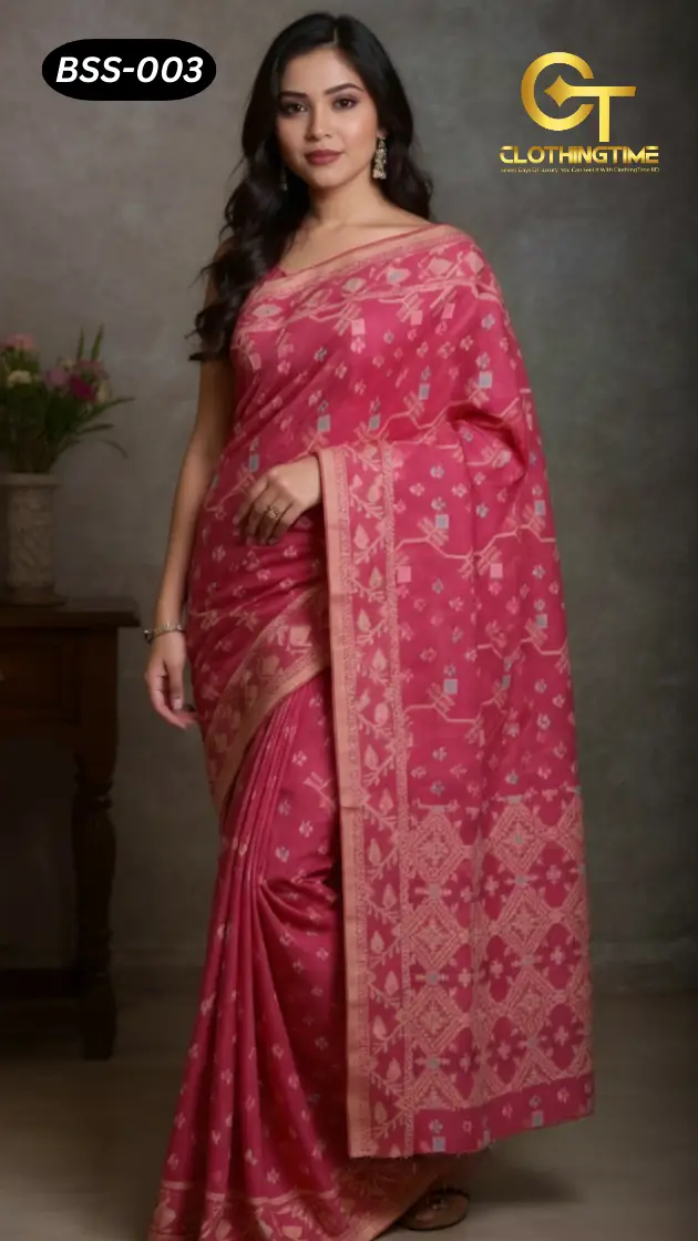 Blended Silk+Cotton Saree BSS-003 Blended Silk+Cotton Saree BSS-003