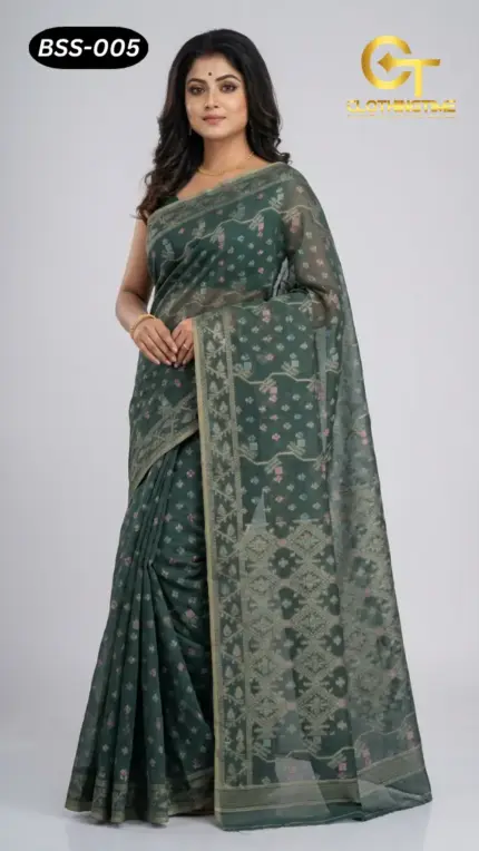 Blended Silk+Cotton Saree BSS-005