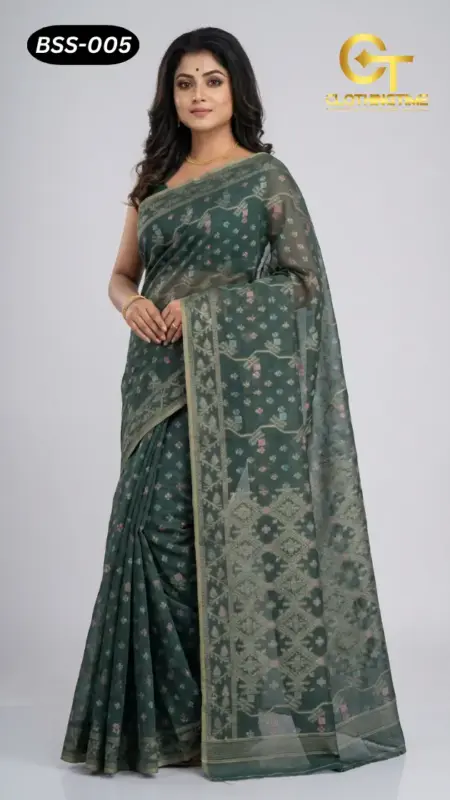 Blended Silk+Cotton Saree BSS-005