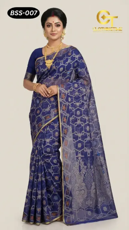 Blended Silk+Cotton Saree BSS-007
