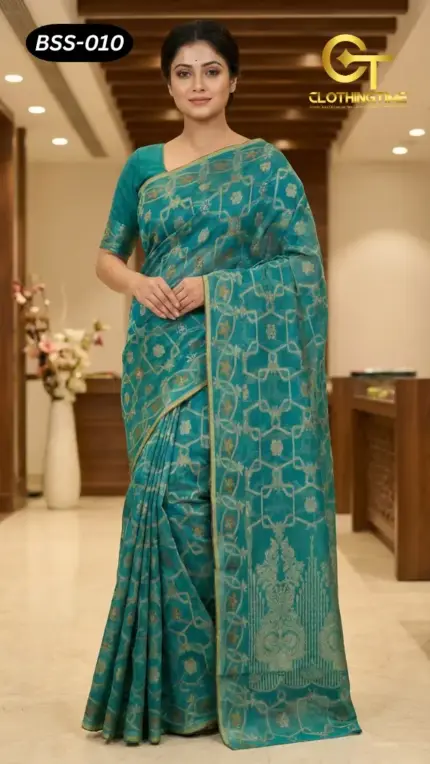 Blended Silk+Cotton Saree BSS-010