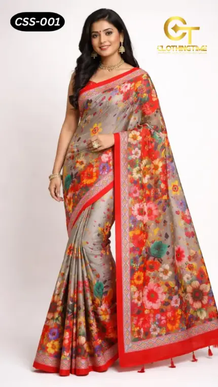 Chanderi Silk Saree CSS-001