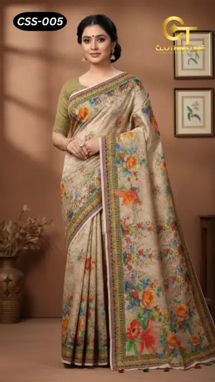 Chanderi Silk Saree CSS-005