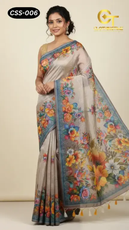 Chanderi Silk Saree CSS-005