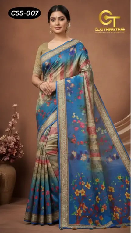 Chanderi Silk Saree CSS-007