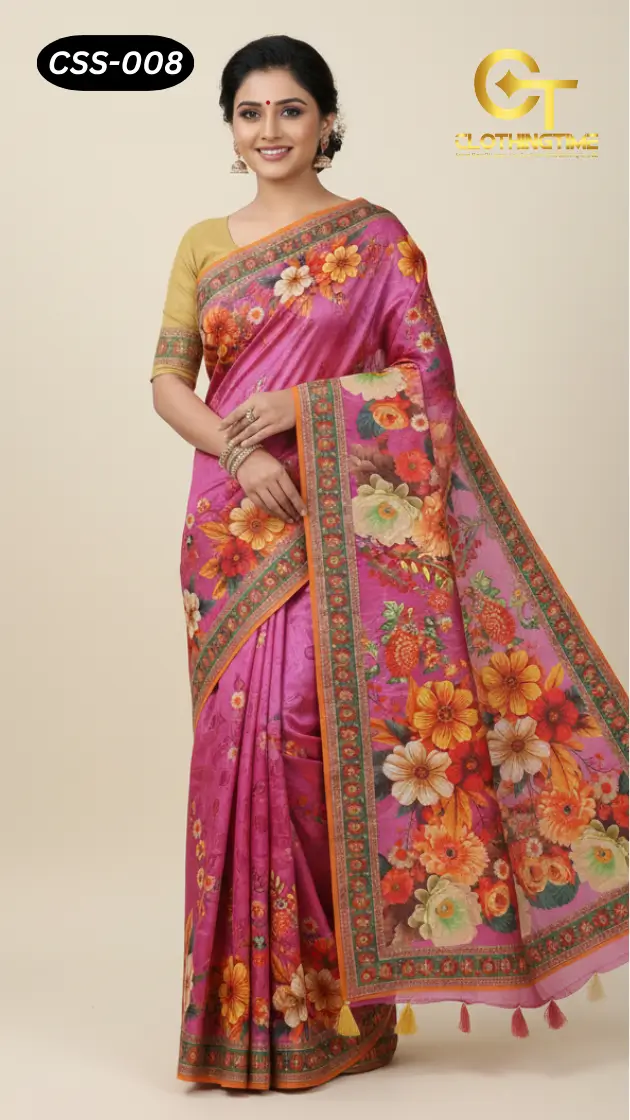 Chanderi Silk Saree CSS-008 Chanderi Silk Saree CSS-008