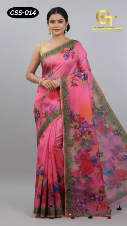 Chanderi Silk Saree CSS-014