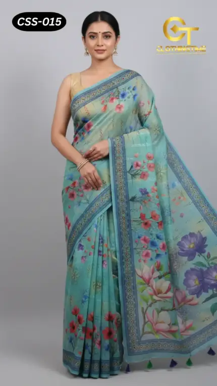 Chanderi Silk Saree CSS-015