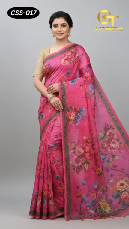 Chanderi Silk Saree CSS-017
