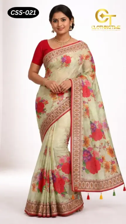 Chanderi Silk Saree CSS-021