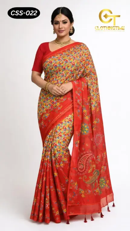 Chanderi Silk Saree CSS-022