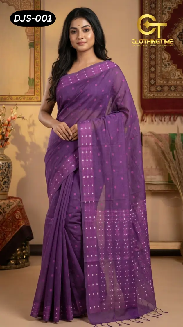 Deep Jamdani Saree DJS-001 Deep Jamdani Saree DJS-001