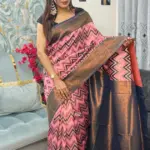 Kanchipuram Saree Chevron Zigzag Pattern IKC-005