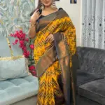 Kanchipuram Saree Chevron Zigzag Pattern IKC-006