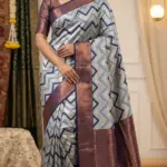 Kanchipuram Saree Zigzag Design IKS-001