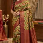 Kanchipuram Saree Zigzag Design IKS-002