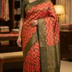 Kanchipuram Saree Zigzag Design IKS-007
