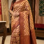 Kanchipuram Saree Zigzag Design IKS-009