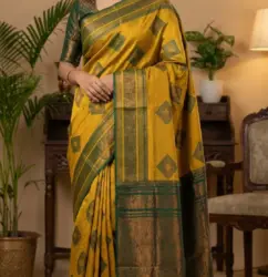 Kanchipuram Saree Traditional Design IKS-101