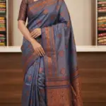Kanchipuram Saree Diamond Buti Design IKS-103