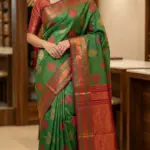 Kanchipuram Saree Diamond Buti Design IKS-112