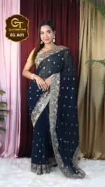 Georgette Saree EG A01